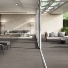 Norgestone Dark Grey Porcelain Tile with Stone Effect, 60x120 cm