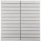 The Sevilla Mosaic Tiles, Finger KitKat design in a Glossy White, with a size of 22x145mm.