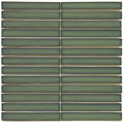 The Sevilla Mosaic Tiles, Original KitKat design in a forest green glossy, with a size of 20x145mm.