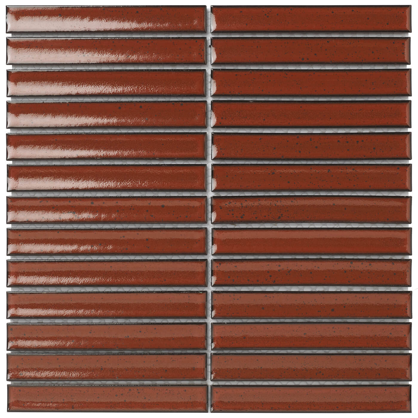 The Sevilla Mosaic Tiles, Original KitKat design in a Terra Red, with a size of 20x145mm.